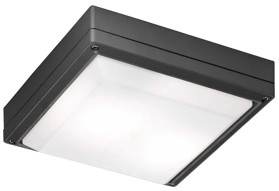 Φωτιστικό Οροφής - Πλαφονιέρα Sq. Leros IP54 4049304 Anthracite Viokef Aluminium