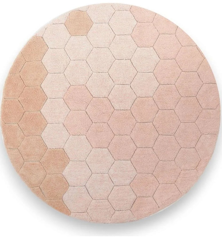 Χαλί Honeycomb LOR-C-COMB-ROS Rose Round Lorena Canals 140X140cm Round