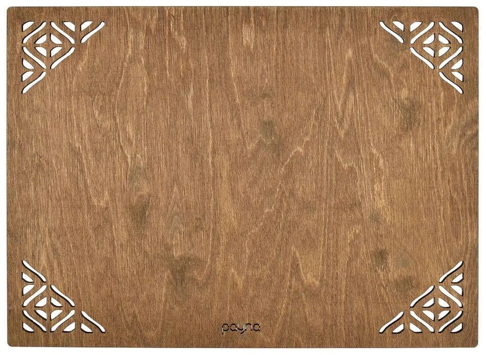 Σουπλά Corpat (Σετ 4Τμχ) 790PYN1106 33x45cm Walnut Hermia Ξύλο