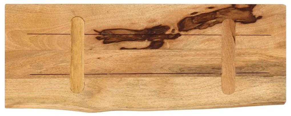 vidaXL Επιφάνεια Τραπεζιού 70x30x2,5 εκ. Live Edge Μασίφ Ξύλο Μάνγκο