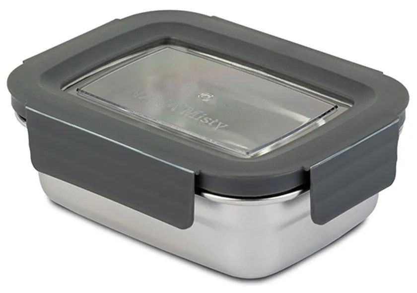 Φαγητοδοχείο Misty 10-002-100 14,5x11,1x5,1cm 400ml Inox-Grey Nava Ανοξείδωτο Ατσάλι