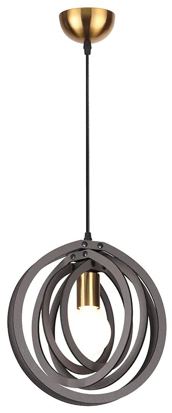Φωτιστικό Οροφής Μονόφωτο Aca Triton ZM391P29WDL D.Brown