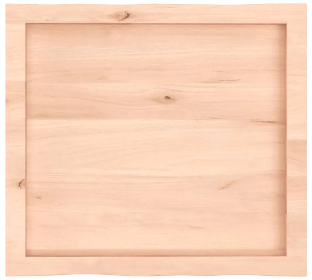 vidaXL Επιφάνεια Τραπεζιού 60x50x(2-6)εκ Ακατέργαστο Μασίφ Ξύλο Δρυός