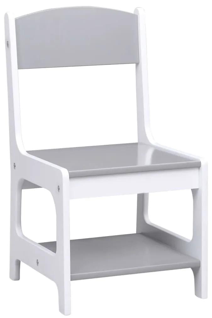 Παιδικό Τραπέζι με 2 Καρέκλες Λευκό από MDF - Λευκό