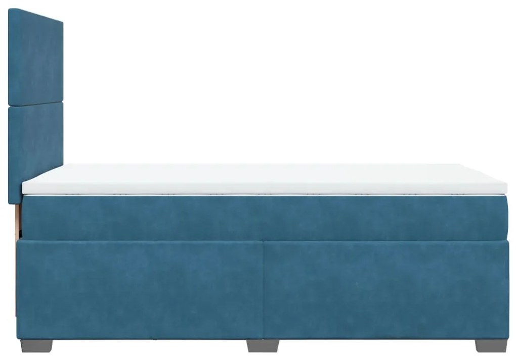 ΚΡΕΒΑΤΙ BOXSPRING ΜΕ ΣΤΡΩΜΑ ΜΠΛΕ 90X200 ΕΚ. ΒΕΛΟΥΔΙΝΟ 3293108