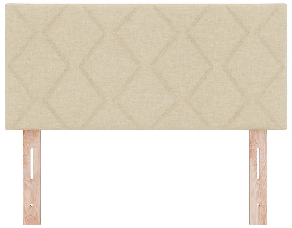 vidaXL Υφασμάτινο Κεφαλάρι Geometric με κεφαλάρι Κρεμ 90 cm ύφασμα