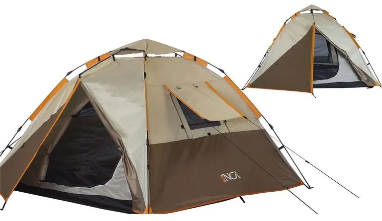 Σκηνή Camping 3-4 Ατόμων INCA Terra Καφέ