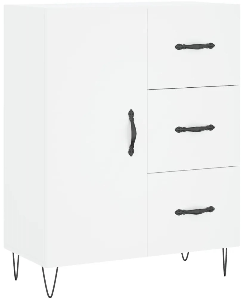 vidaXL Ντουλάπι Λευκό 69,5x34x180 εκ. από Επεξεργασμένο Ξύλο