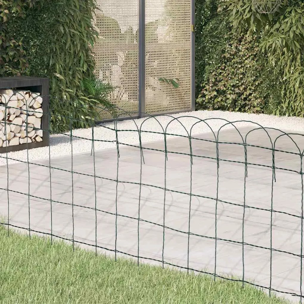 vidaXL Μπορντούρα Κήπου 25x0,65 μ. Σίδηρος με Ηλεκτρ/τική Βαφή Πούδρας