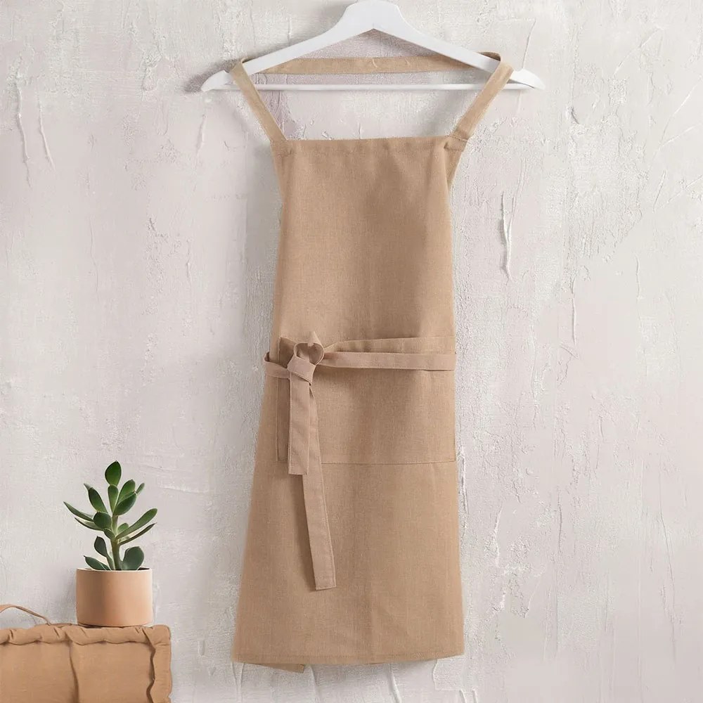 Ποδιά Ολόσωμη Daily Brown Ρυθμός 60x85cm 100% Βαμβάκι