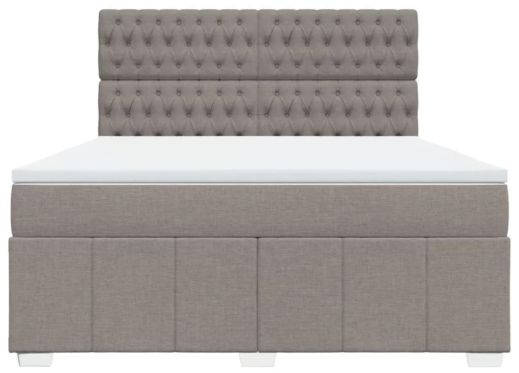 ΚΡΕΒΑΤΙ BOXSPRING ΜΕ ΣΤΡΩΜΑ TAUPE 180X200 ΕΚ. ΥΦΑΣΜΑΤΙΝΟ 3291758