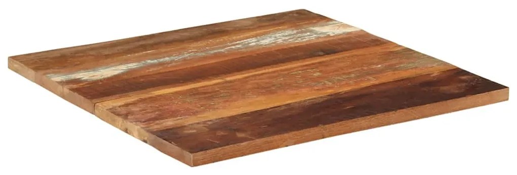vidaXL Επιφάνεια Τραπεζιού Τετρ. 70x70 εκ. 25-27 χιλ. Μασίφ Ανακ. Ξύλο