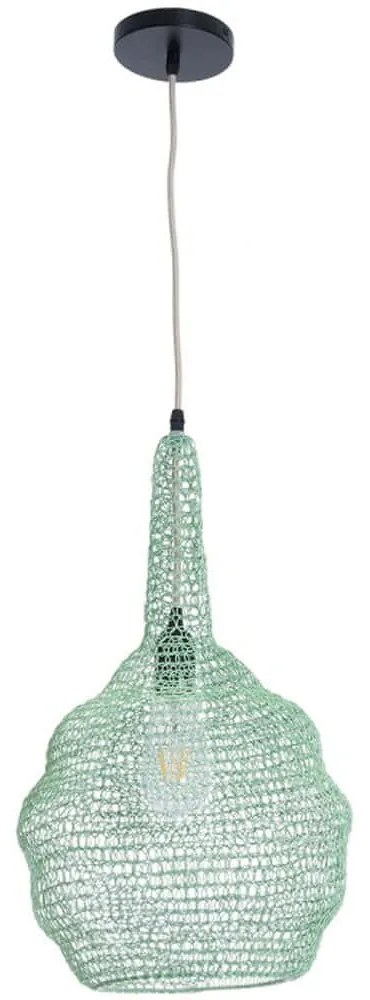 Φωτιστικό Οροφής Kentucky 01882 30x30x50cm 1xE27 Turquoise GloboStar