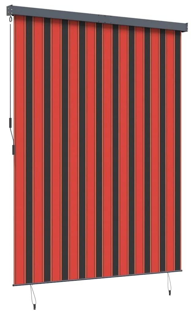 vidaXL Ρόλερ Πορτοκαλί και Καφέ 200 x 250 εκ. Ύφασμα και Αλουμίνιο