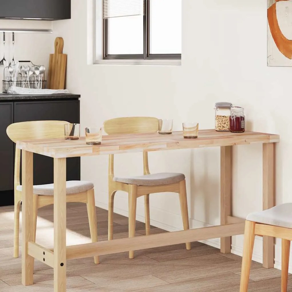 vidaXL Επιφάνεια Γραφείου Ορθογώνια 120x60x4 εκ. Μασίφ Ξύλο Ακακίας