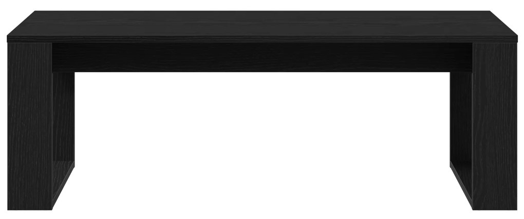 vidaXL Καφέ Τραπεζάκι Μαύρο Δρυς 102x50x35 εκ. Ξύλο Επεξεργασμένο