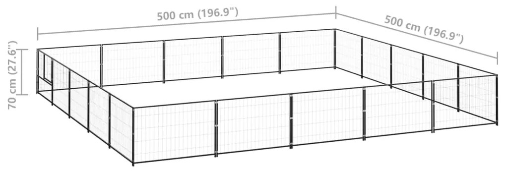 ΣΠΙΤΑΚΙ ΣΚΥΛΟΥ ΜΑΥΡΟ 25 Μ² ΑΤΣΑΛΙΝΟ 3082157