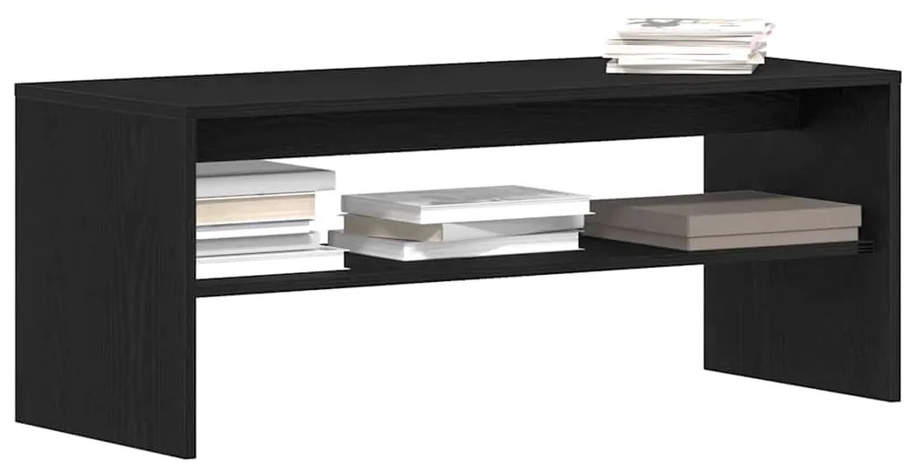 ντουλάπι τηλεόρασης Μαύρη δρυς 100x40x40 cm Κατασκευασμένο ξύλο - Μαύρο