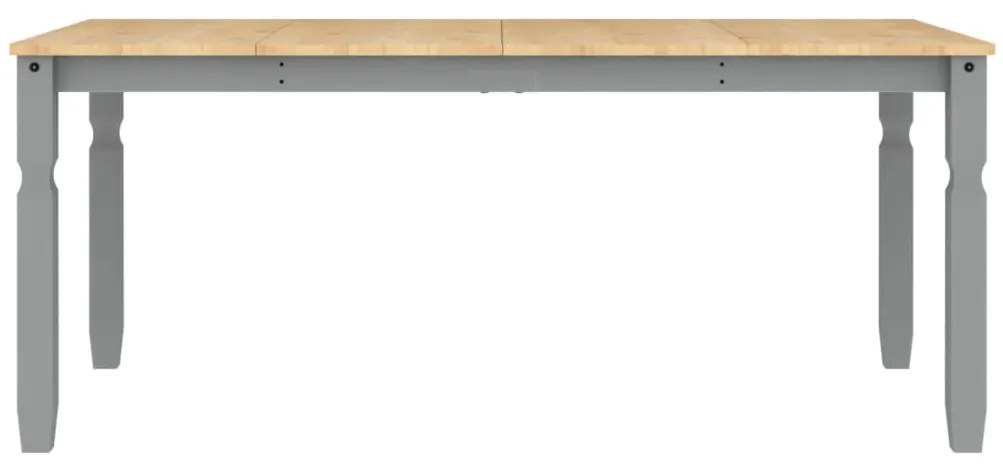 vidaXL Τραπεζαρία Corona Γκρι 180 x 90 x 75 εκ. από Μασίφ Ξύλο Πεύκου
