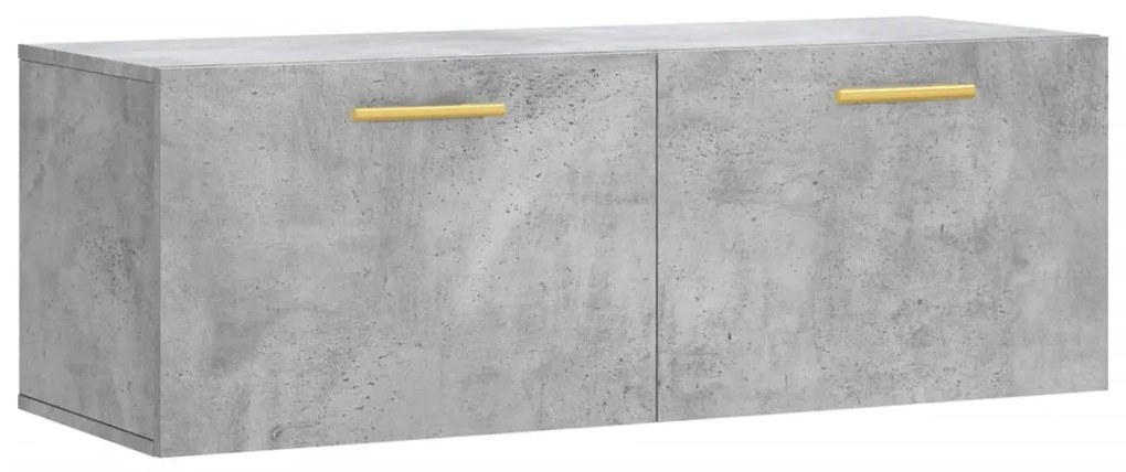 vidaXL Ντουλάπι Τοίχου Γκρι Σκυρ. 100x36,5x35 εκ. Επεξεργασμένο Ξύλο