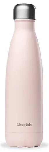 Qwetch Θερμός Inox - Pastel - Ροζ 500ml