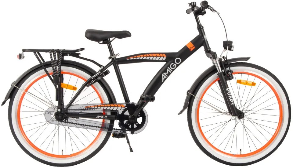 Roady 24 Inch 38,5 cm Boys Coaster Brake BlackOrangeAMIGO