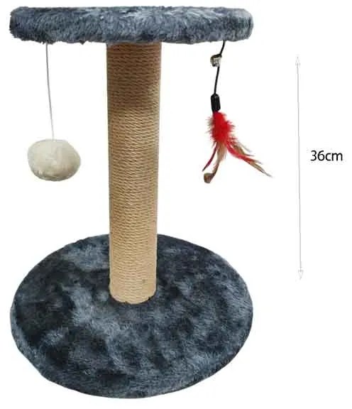Ξύστρα Γάτας με Κρεμαστά Παιχνίδια 36cm - Cat Scratching Post with Hanging Toys