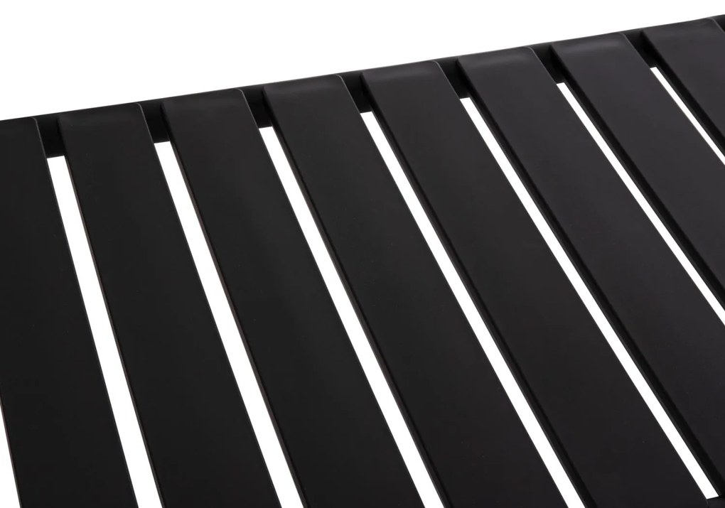 Τραπέζι κήπου KORVER C6334.02 Χαμηλό Πολυπροπυλενίου Μαύρο 100x60x46Υ εκ. 100x60x46 εκ.