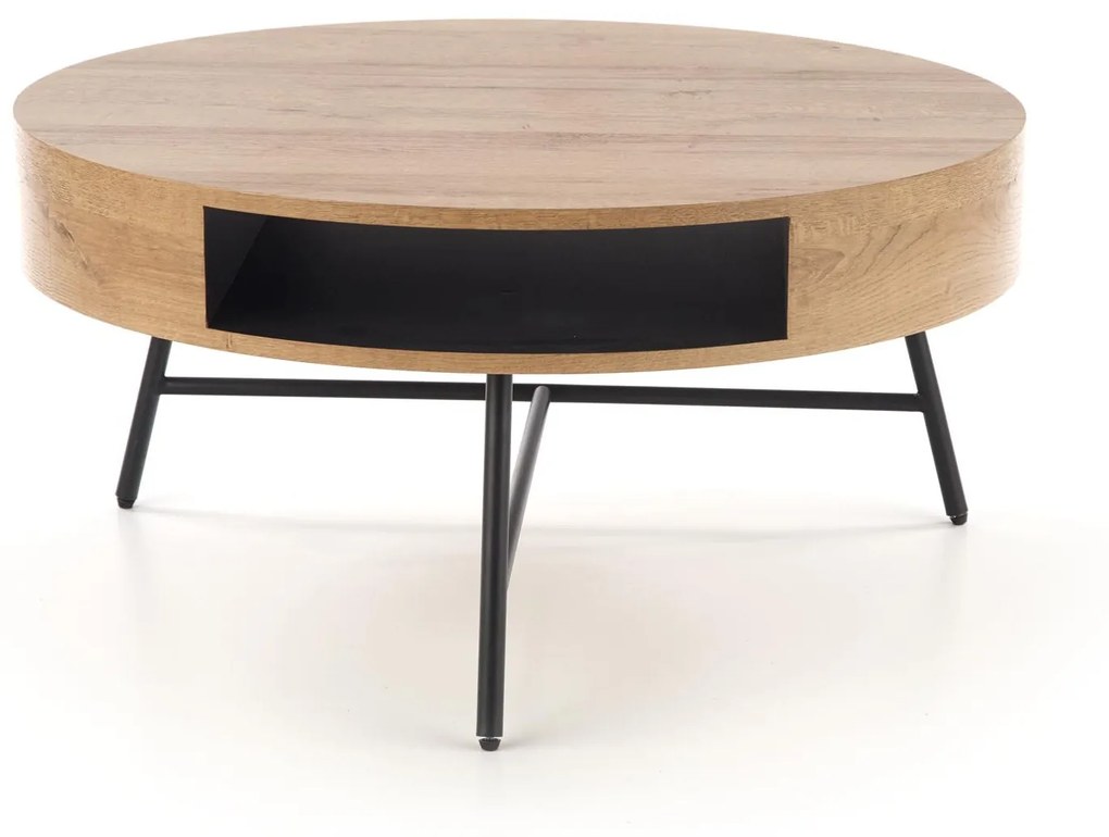 CAMILA c. table golden oak / black DIOMMI V-CH-CAMILA-LAW