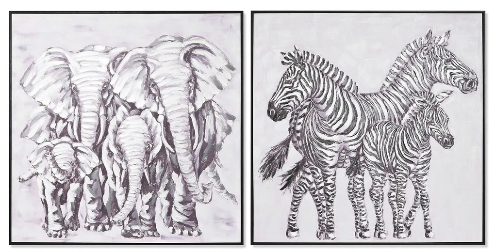 Καμβάς Home ESPRIT πολυστερίνη Καμβάς 100 x 3,5 x 100 cm