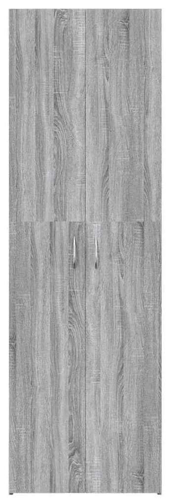 vidaXL Ντουλάπα Γραφείου Γκρι Sonoma 60x32x190 εκ. Επεξεργασμένο Ξύλο