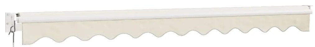 vidaXL Τέντα Πτυσσόμενη Κρεμ 3 x 2,5 μ. Ύφασμα και Αλουμίνιο