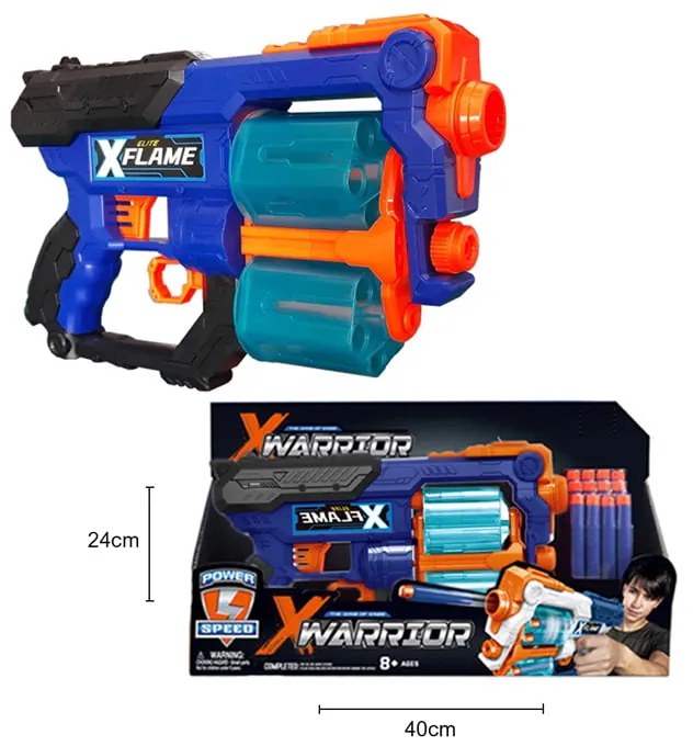 Σετ Όπλο με 12 Αφρώδη Βελάκια 8+ ετών - Jialixin X warrior No.JLX7216