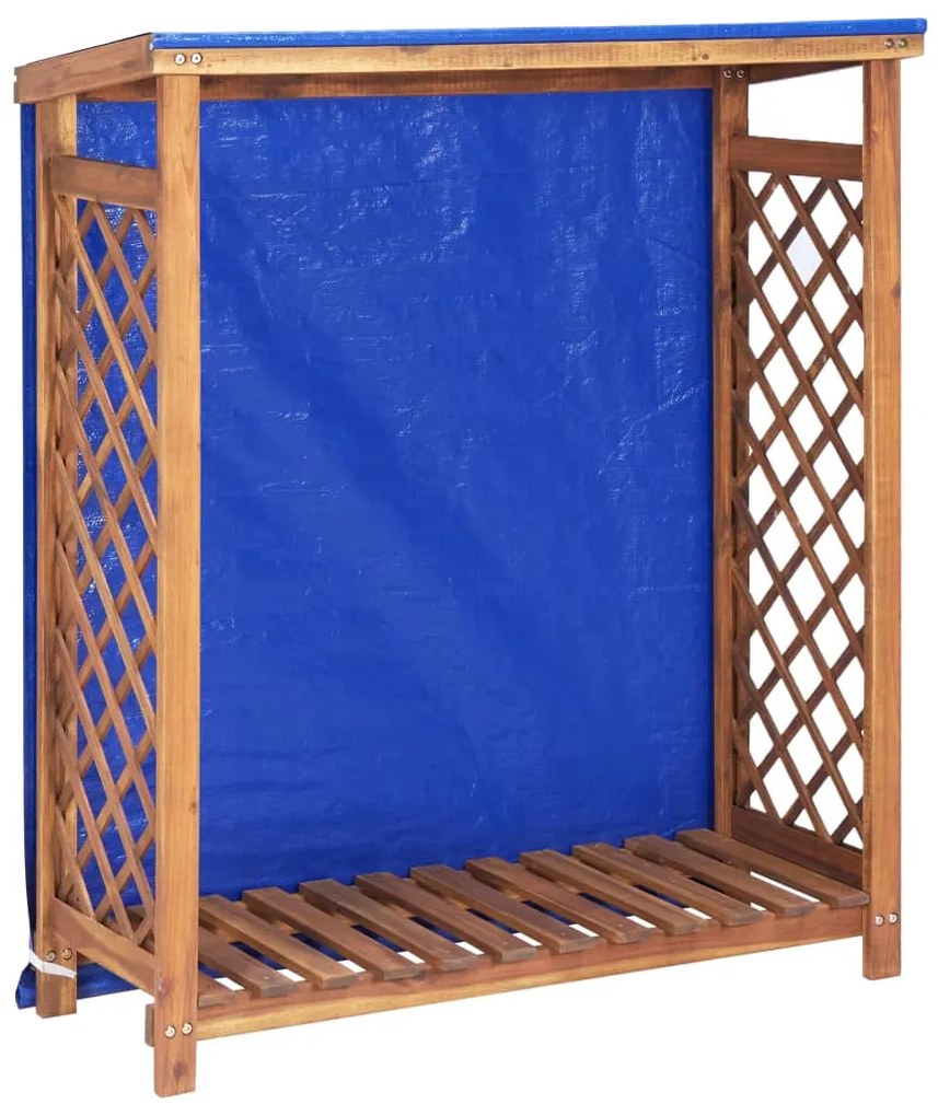 vidaXL Υπόστεγο Αποθήκ. Καυσόξυλων 105x38x115 εκ. Μασίφ Ξύλο Ακακίας