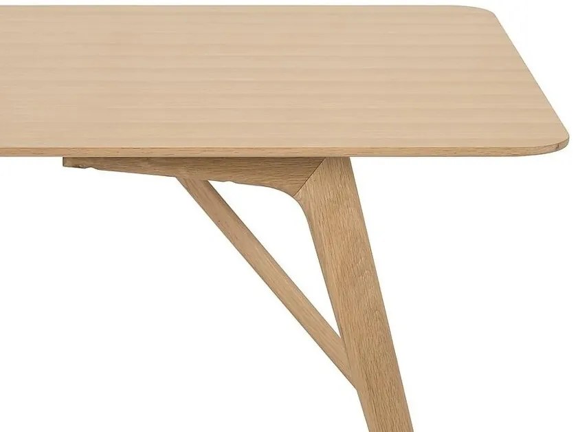Τραπέζι Springfield B102, Ανοιχτό καφέ, 75x95x180cm, Φυσικό ξύλο καπλαμά, Ξύλο, Ξύλο: Δρυς | Epipla1.gr