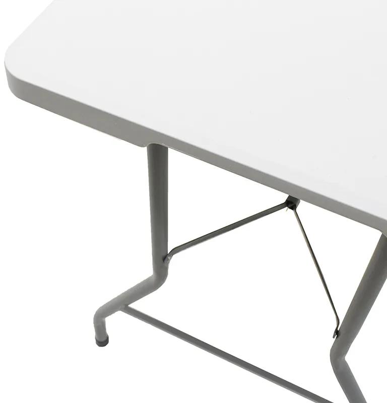 Τραπέζι catering Rodeo pakoworld πτυσσόμενο-βαλίτσα λευκό 240x76x74εκ