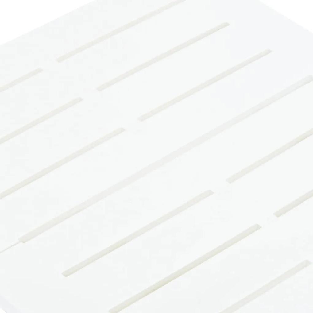vidaXL Τραπέζι Κήπου Πτυσσόμενο Λευκό 45 x 43 x 50 εκ. Πλαστικό
