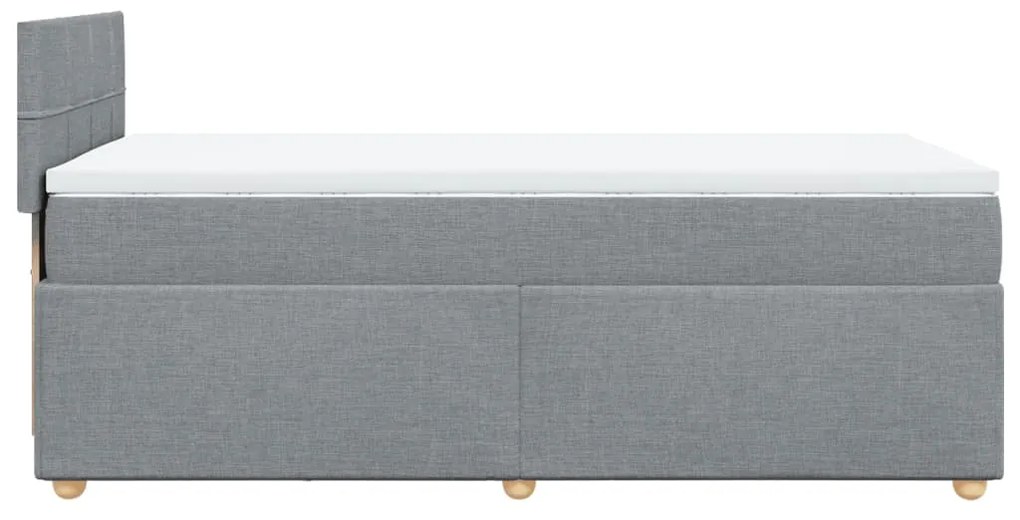 ΚΡΕΒΑΤΙ BOXSPRING ΜΕ ΣΤΡΩΜΑ ΑΝΟΙΧΤΟ ΓΚΡΙ 90X200 ΕΚ. ΥΦΑΣΜΑΤΙΝΟ 3286563