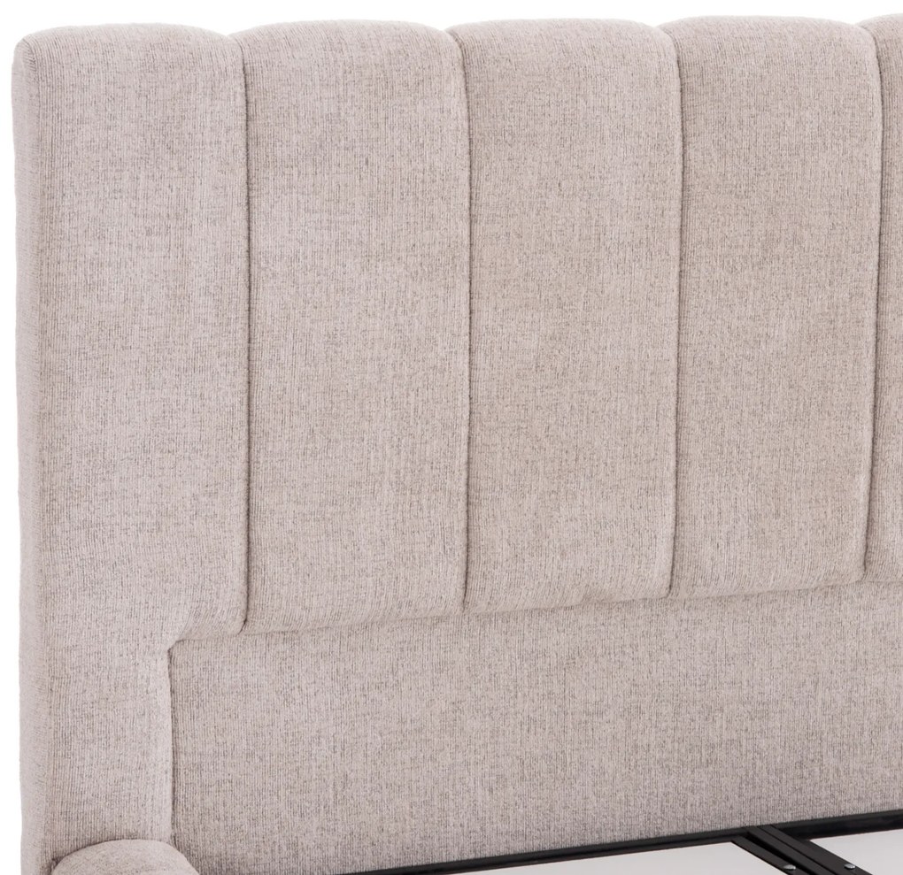 ΚΡΕΒΑΤΙ REMO ΜΕ ΑΠΟΘΗΚΕΥΤΙΚΟ ΧΩΡΟ HM719.10 ΥΦΑΣΜΑ TEDDY ΜΠΕΖ-ΓΙΑ ΣΤΡΩΜΑ 160x200εκ