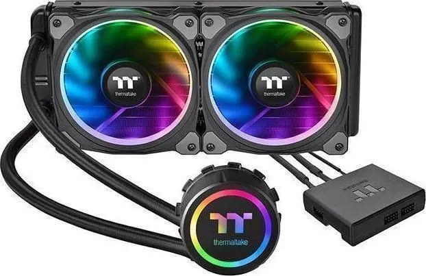 Thermaltake Floe Riing RGB 240 TT Υδρόψυξη Επεξεργαστή Διπλού Ανεμιστήρα (CL-W157-PL12SW-A)