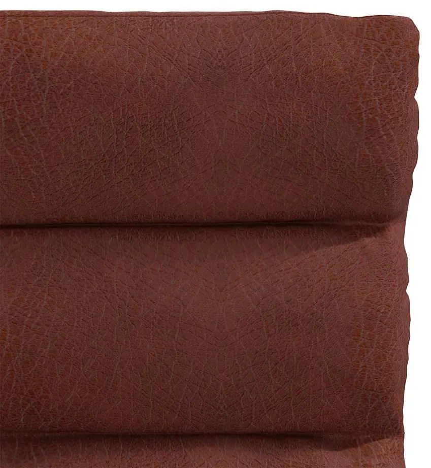 Καρέκλα τραπεζαρίας Shiny Brown Faux Leather