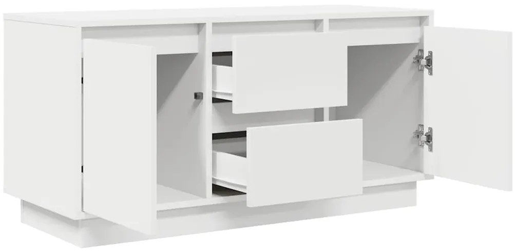 ντουλάπι τηλεόρασης vidaXL με φώτα LED Λευκό 100x41x50 cm