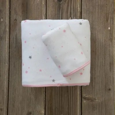 Σετ Σεντόνια Λίκνου Nene 70x110 - Pink 5206482039018