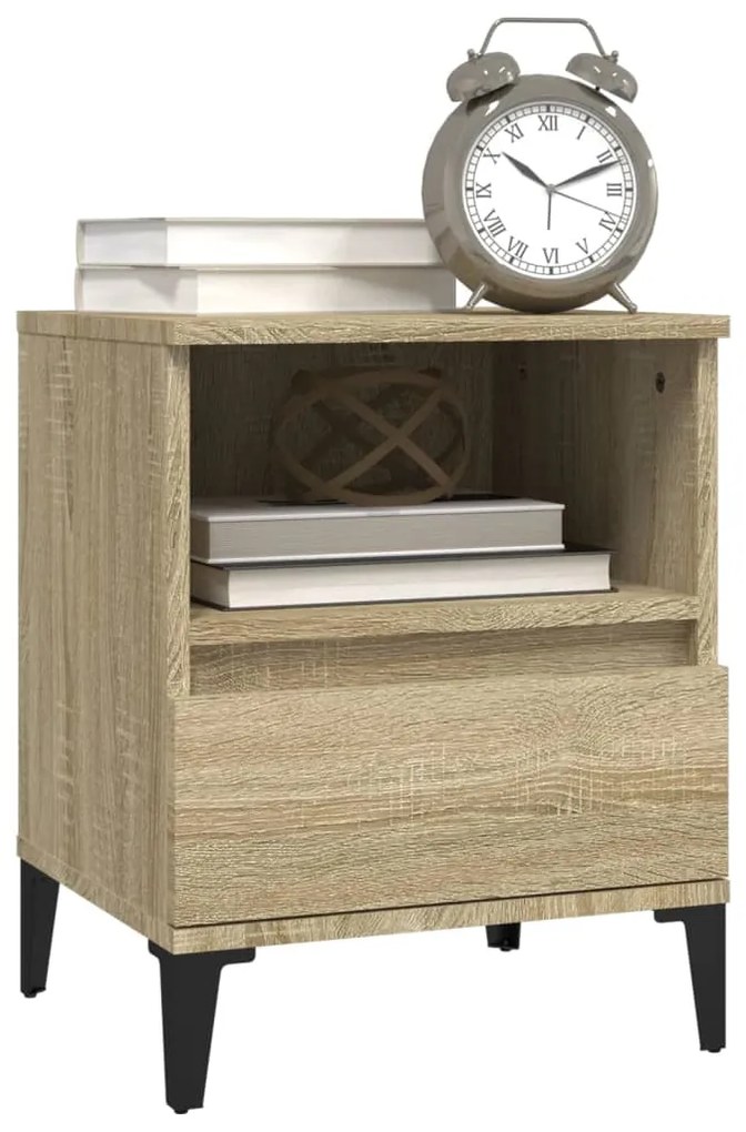 vidaXL Κομοδίνο Sonoma Δρυς 40x35x50 εκ.