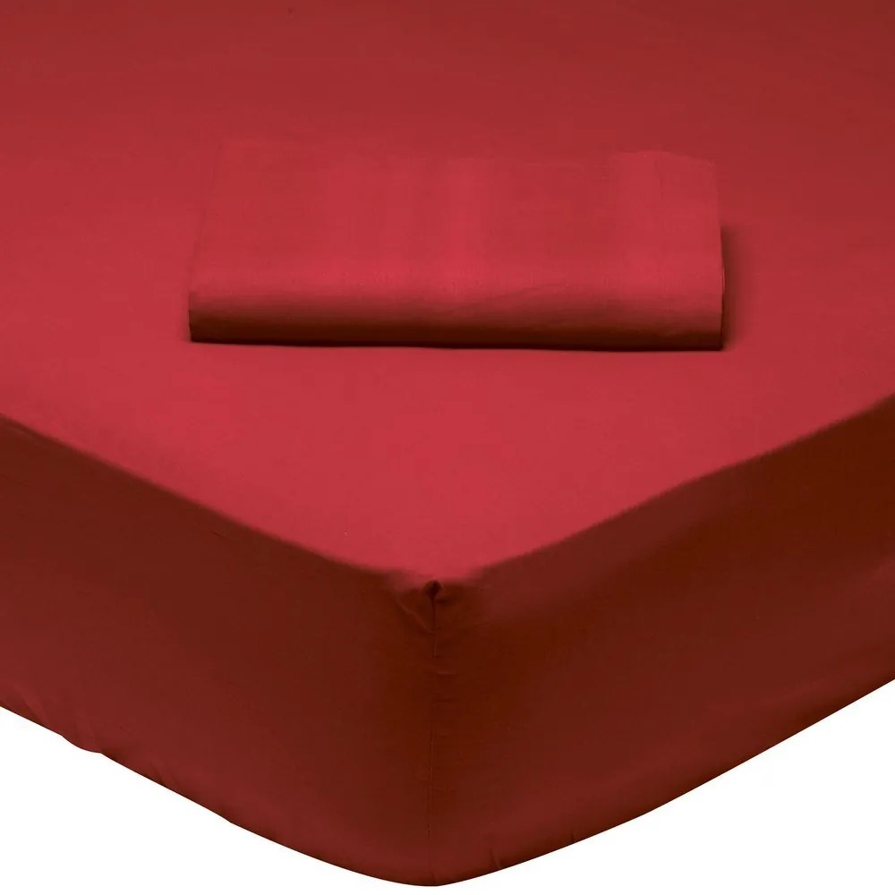 Σεντόνι 1014 Με Λάστιχο Bordo Das Home Υπέρδιπλo 160x235cm 100% Βαμβάκι