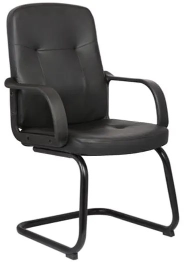 BF1300V Πολυθρόνα Γραφείου Επισκέπτη, Pu Μαύρο  57x59x95cm [-Μαύρο-] [-PU - PVC-] ΕΟ533