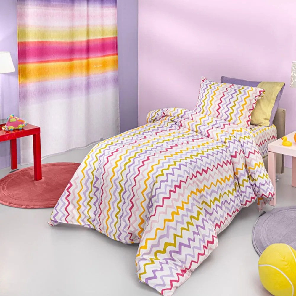 Σεντόνια Παιδικά Funny (Σετ 3τμχ) Pinky Guy Laroche Μονό 165x250cm 100% Cotton