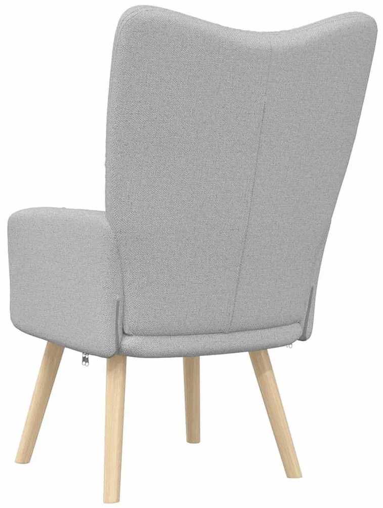 vidaXL Καρέκλα χαλάρωσης Cloud Grey Fabric