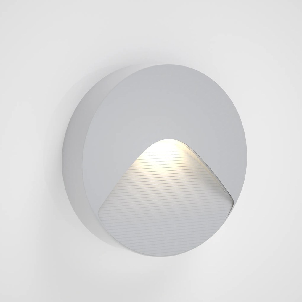 Φωτιστικό τοίχου Horseshoe LED 2W 3CCT Outdoor Wall Lamp Grey D:12.8cmx3cm (80201930) - ABS - 80201930