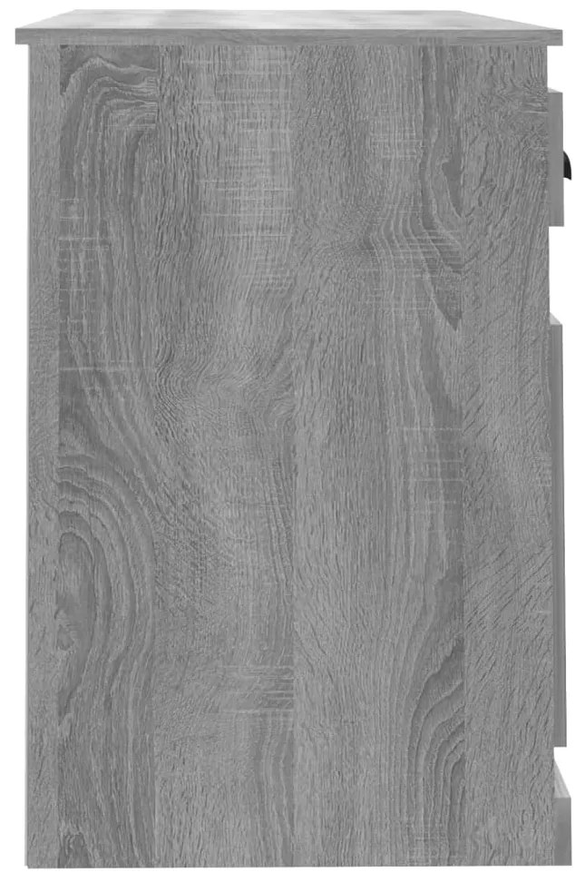 vidaXL Γραφείο με Συρτάρι Γκρι Sonoma 115x50x75 εκ. Επεξεργασμένο Ξύλο